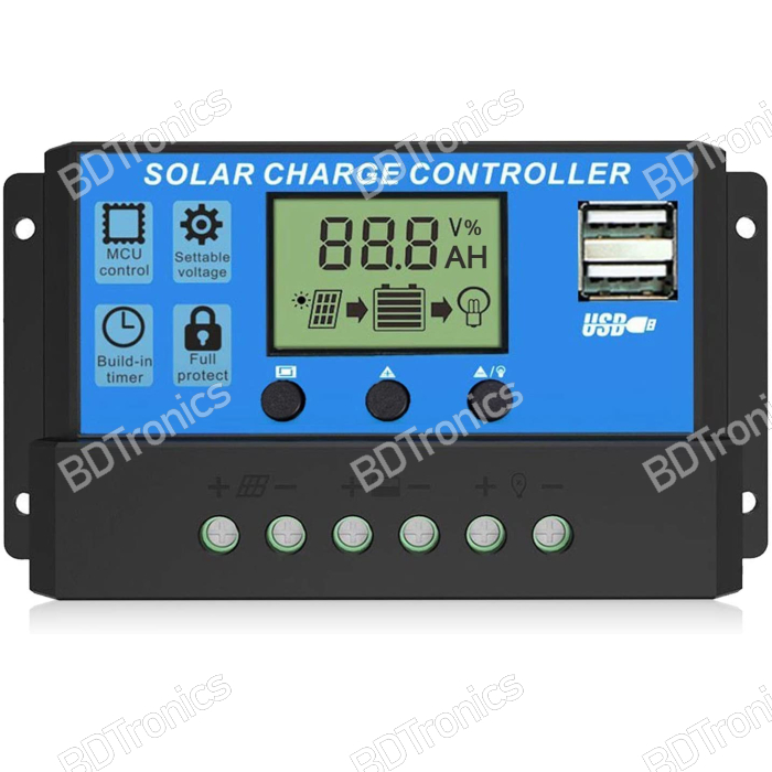 PWM Solar Charge Controller 12V/24V 10A with USB