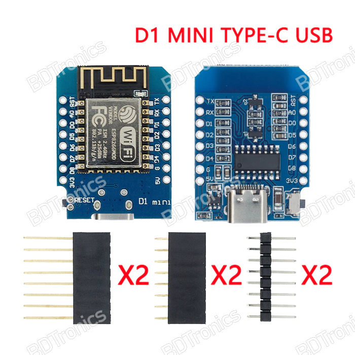 Wemos D1 Mini ESP8266 Lua Wifi Dev Board USB Type C Version