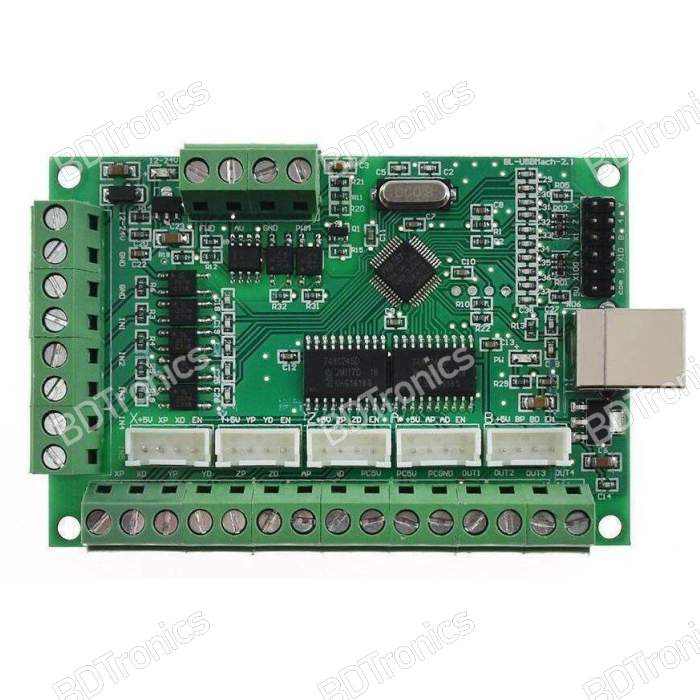 MACH3 CNC Breakout Board USB 100KHz 5-Axis Interface Driver Motion Controller