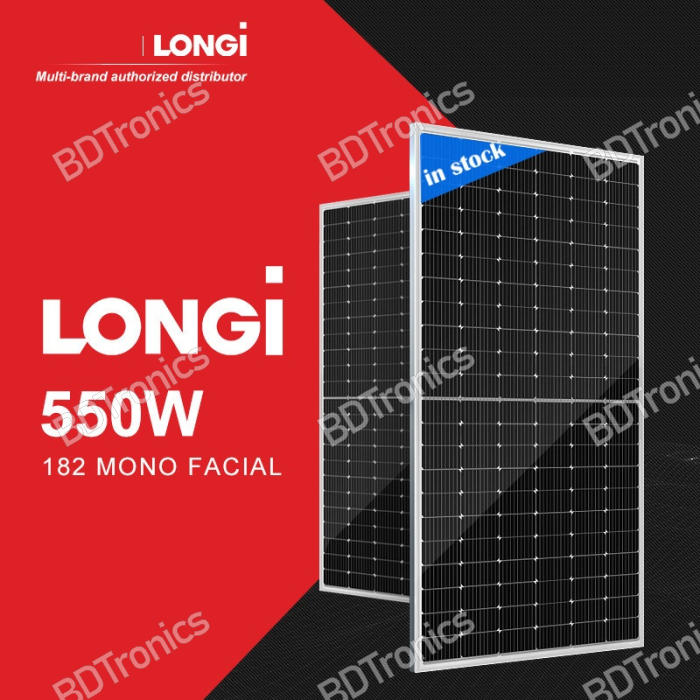 Longi 550W Half Cut Monocrystalline PV Solar Panel 