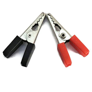 40mm Crocodile Clips 1 Pair Alligator Clip (Red + Black) in BD, Bangladesh by BDTronics