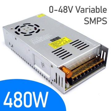 High Quality 0V-48VDC 10A 480W Variable Switching Power Supply Digital Adjustable SMPS with Display in BD, Bangladesh by BDTronics