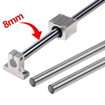 8mm Linear Shaft Stainless Steel Smooth Rod for 3D Printer CNC Machine in BD, Bangladesh by BDTronics