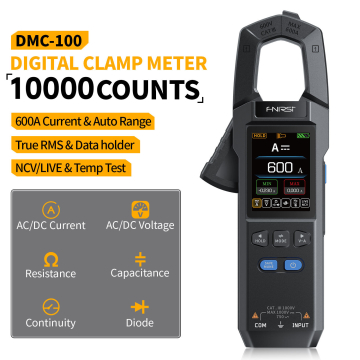 FNIRSI DMC-100 DC AC Current 600A Clamp Meter 10000 Counts in BD, Bangladesh by BDTronics