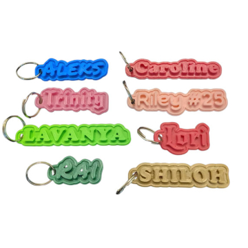 Custom 3D Printed Key Chain with Your Name in BD, Bangladesh by BDTronics