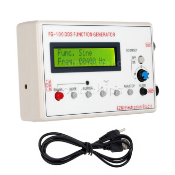 FG-100 DDS Function Signal Generator 1HZ-500KHz Sine Square Wave + Case FG-100 in BD, Bangladesh by BDTronics