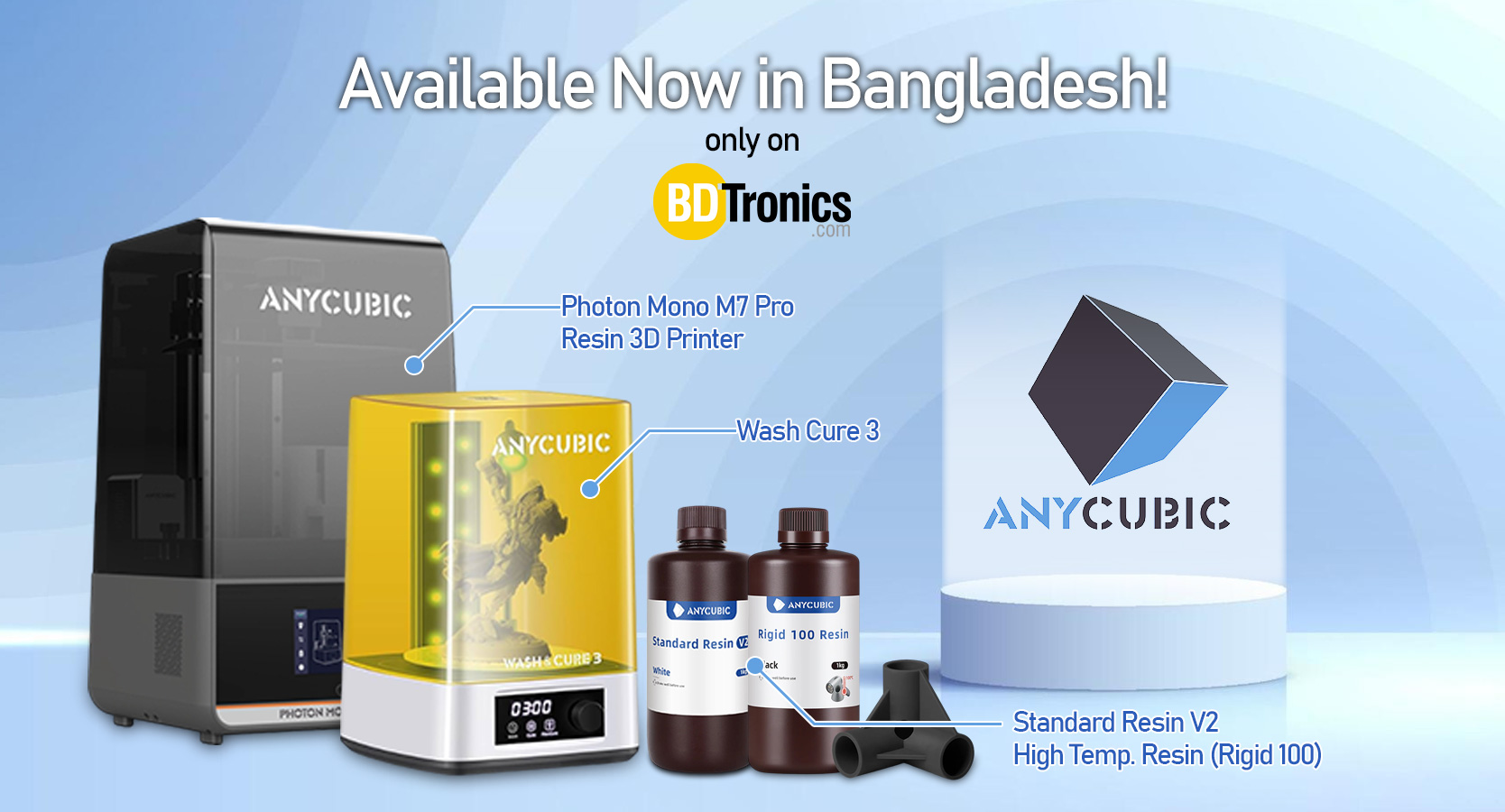 Latest Anycubic resin 3D Printers are now available in Bangladesh