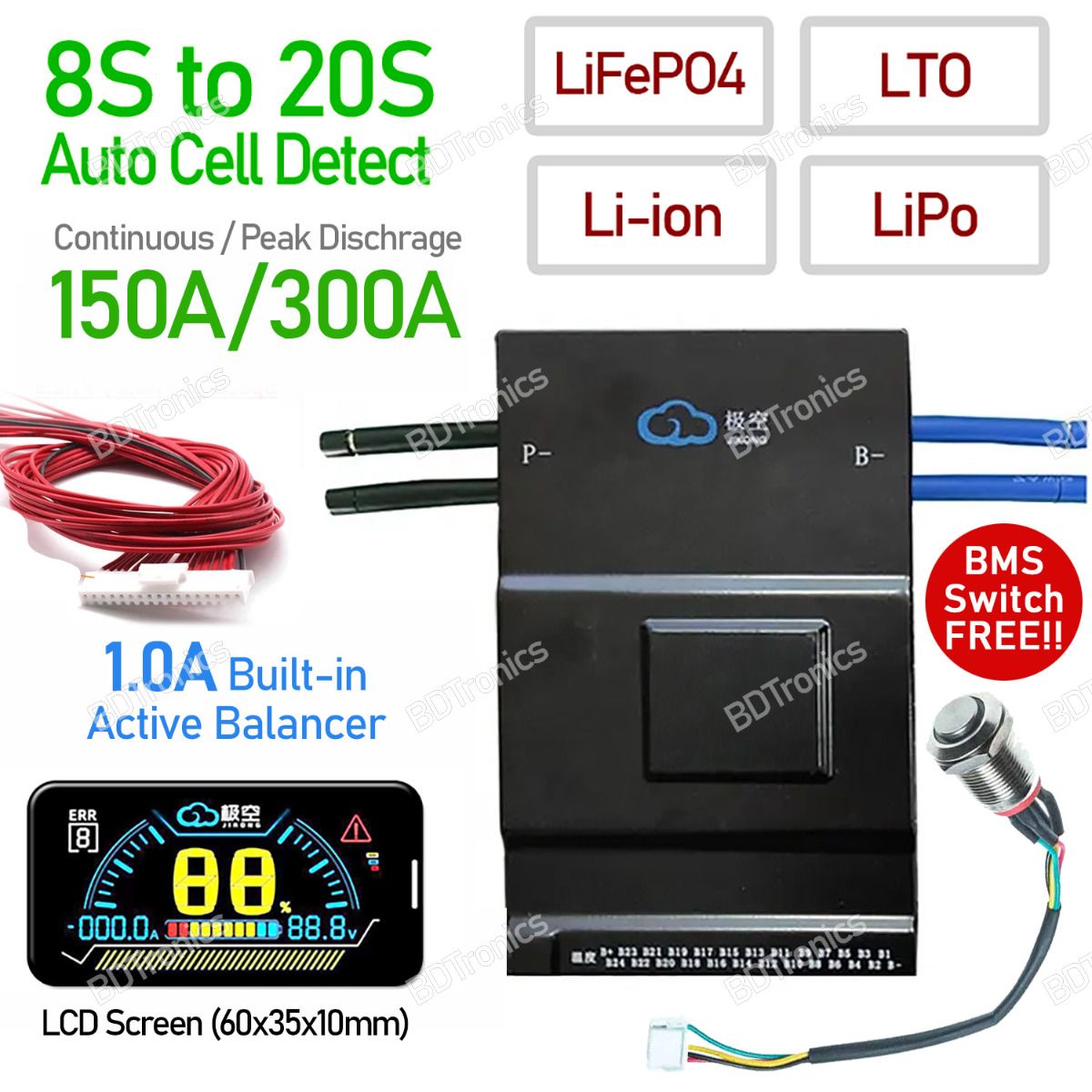 JK BMS for LiFePO4 battery is available now